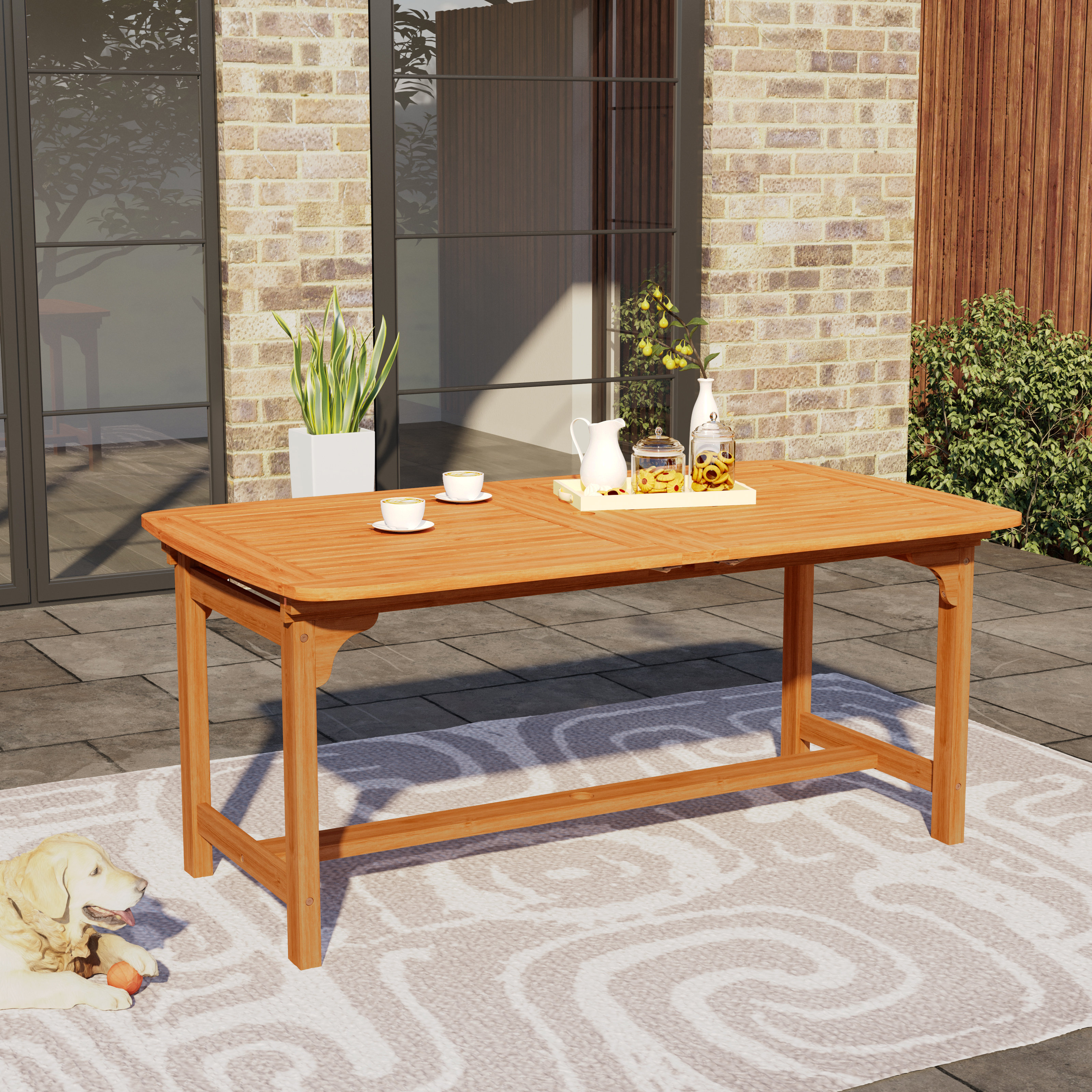 Wildon Home® Tameyah Extendable Wooden Dining Table & Reviews